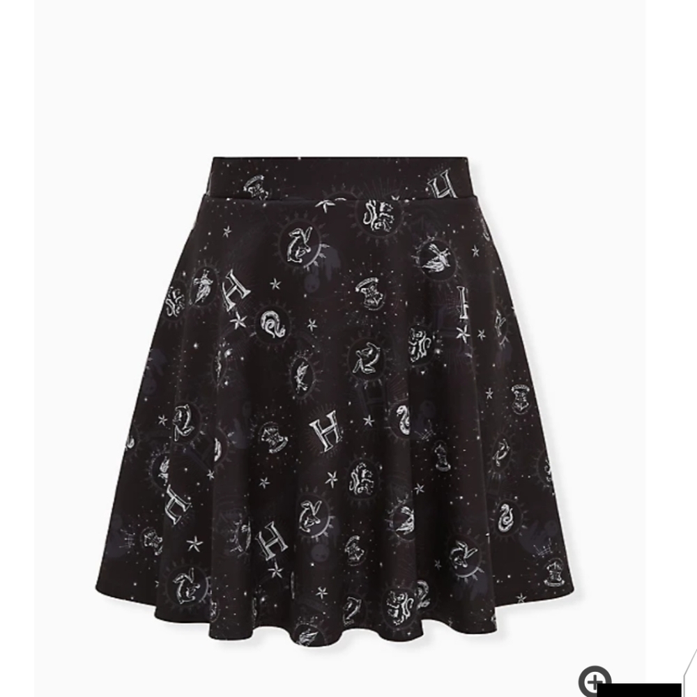 🆕HARRY POTTER HOGWARTS SCUBA KNIT SKATER SKIRT - Picture 7 of 7
